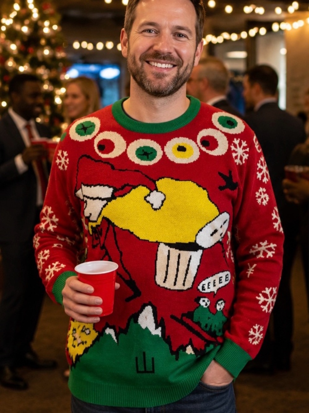RARE Kingsford Capital Management Pull One Over Holiday Sweater Hedge Fund 2015